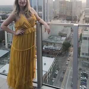 Gorgeous golden maxi dress